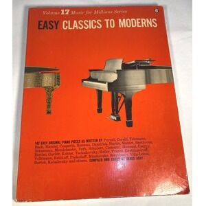 Easy Classics to Moderns Music for Millions Volume 17 Sheet Music Book Dena Agay